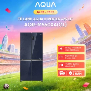 Tủ Lạnh Aqua Inverter 469 Lít AQR-M560XA(GL) - Bảo hành 2 năm - Freeship toàn quốc