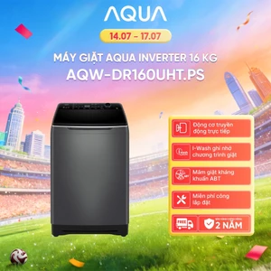 Máy giặt cửa trên Aqua Inverter 16KG AQW-DR160UHT.PS - Miễn phí vận chuyển toàn quốc - Hỗ trợ lắp đặt