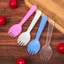 COMBO 500 NĨA NHỰA dùng 1 lần ăn bánh kem, thìa nhựa ăn bánh, muỗng nhựa DUHA 094