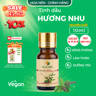 Tinh dầu Hương Nhu nguyên chất - Hoa Nén - Hương nồng ấm - 10ml