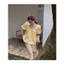 𝗕𝗮𝘆- Áo Linen tay phồng babydoll