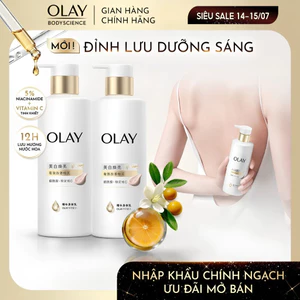 Combo 2 Sữa Dưỡng Thể Sáng Da Olay Hương Nước Hoa Với 5% Niacinamde & Vitamin C 260G