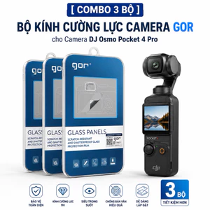 Bộ Kính Cường Lực Camera GOR cho Camera DJ Osmo Pocket 3/4 /4Pro