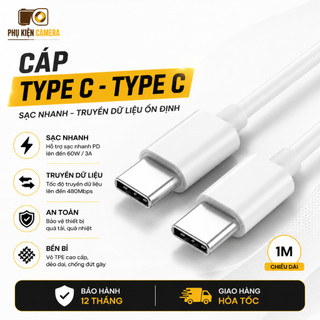 Cáp chuyển Type-C – dây sạc và truyền dữ liệu, tương thích nhiều thiết bị, bền đẹp, ổn định