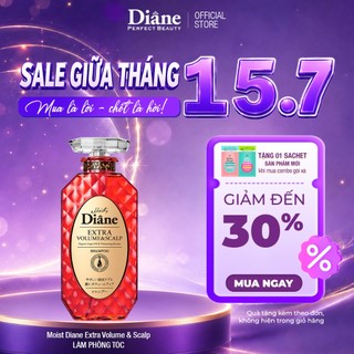 Dầu gội đầu làm phồng tóc mỏng thưa tóc xẹp tóc dầu bết Moist Diane Extra Volume & Scalp 450ml