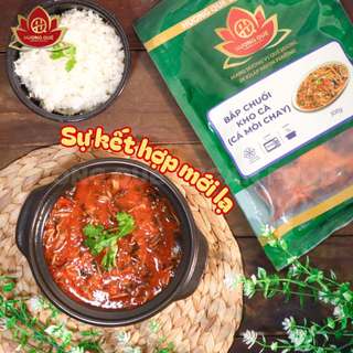 [Hỏa Tốc HCM_Đông Lạnh] Bắp Chuối Kho Cà (Cá Mòi Chay) 300g - Chay Mặn Đều Dùng Được - TiPiKay Shop