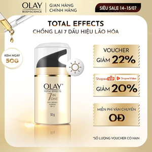 Kem Dưỡng Ban Ngày OLAY Total Effects 7in1 Hạn Chế Và Bảo Vệ Da Khỏi 7 Dấu Hiệu Lão Hóa 50G