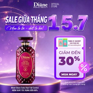 Dầu gội đầu giảm rụng tóc đến 96% giảm gàu mẩn đỏ da đầu Diane Extra Hair Fall Control 450ml