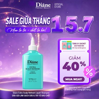 Dầu gội đầu tẩy tế bào chết da đầu Diane Perfect Beauty Extra Scalp Refresh Liquid Shampoo 240ml