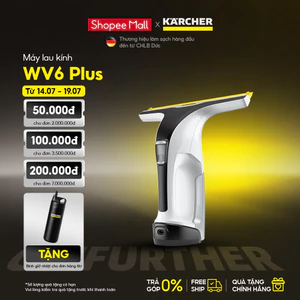 Máy lau kính cầm tay Karcher WV 6 Plus - Thời gian sử dụng đến 100 phút - Làm sạch nhanh chóng