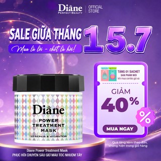 Mặt nạ tóc 6in1 phục hồi khô xơ chẻ ngọn gãy rụng giữ màu tóc nhuộm Diane Power Treatment Mask