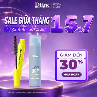 Dầu gội khô làm phồng tóc tạo kiểu Diane Styling Dry Shampoo Volume Up 95g + Mascara Chuốt tóc