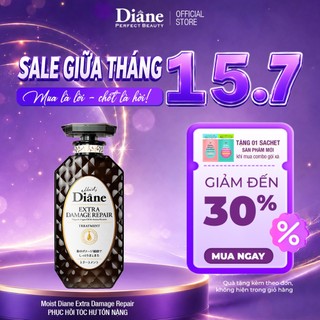 Dầu xả phục hồi tóc khô xơ chẻ ngọn gãy rụng hư tổn nặng Moist Diane Extra Damage Repair 450ml