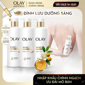 Combo 3 Sữa Dưỡng Thể Sáng Da Olay Hương Nước Hoa Với 5% Niacinamde & Vitamin C 260G