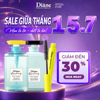COMBO Dầu gội Dầu xả dưỡng tóc bóng mượt Diane Bonheur Blue Jasmine Damage Repair & Shine 500ml*2