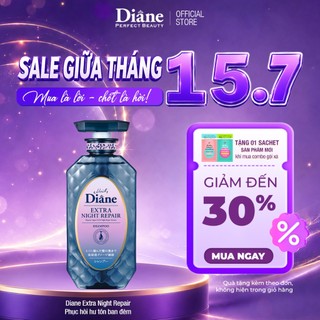 Dầu xả phục hồi chuyên sâu tóc hư tổn và ngăn ngừa lão hóa Moist Diane Extra Night Repair 450ml