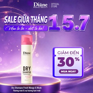Dầu Gội Khô Tóc Tơi Phồng Mềm Mại Không Bết Dính Diane Perfect Beauty Dry Shampoo Fresh Mango & Musk