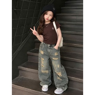 Q16-[tomnaukids] Quần Jean Suông cho bé gái size từ 9-36Kg