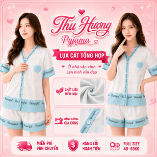 [DEAL HOT] Bộ Đồ Pijama Mặc Nhà Lụa Mềm Mịn Thoáng Mát Họa Tiết Butter Fly Thanh Lịch Full Size