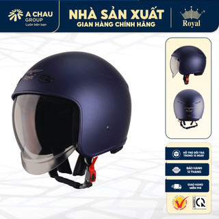 Mũ bảo hiểm 3/4 đầu Royce Helmet Xh26 kính âm cho nam và nữ đi xe máy chính hãng bảo hành 12 tháng