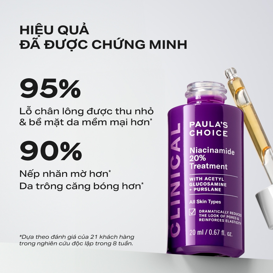 Bộ đôi thu nhỏ lỗ chân lông Paula's Choice Clinical Niacinamide 20% , Skin Perfecting 2% BHA Liquid Mã 8030-2010 | BigBuy360 - bigbuy360.vn