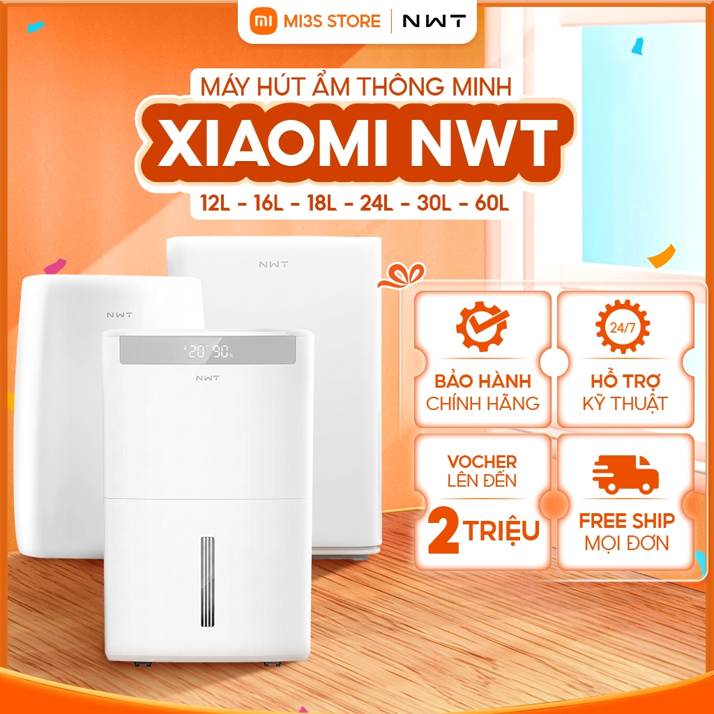 Máy Hút Ẩm Thông Minh Xiaomi NWT | 12L 16L 18L 24L 30L 60L, Điều Khiển App, Hút Ẩm Gia Đình