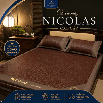 Chiếu Mây Ngải Cứu Nicolas Cao Cấp Dành Cho Mùa Hè, Giúp Ngủ Ngon, Hương Ngải Cứu Nhẹ Giúp Đuổi Muỗi Kháng Khuẩn Cao