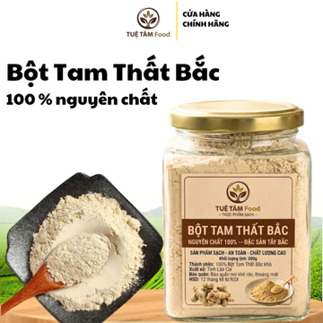 Bột Tam Thất Bắc Sapa Nguyên Chất 100% - Củ Già 5 Năm Tuổi - Xay Mịn - 100g/250g/500g