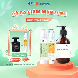 Xịt Giảm Mụn Lưng, Mụn Body ClearBack, Giúp Sạch Sâu Lỗ Chân Lông, Ngăn Mụn Trở Lại 120ml Dr Cosmess