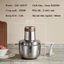 Máy xay thịt Bear QSJ-C04H5 cối inox CAO CẤP 2.5L, 2 Bộ dao, động cơ 350W êm ái, máy xay đa nang, xay rau củ quả