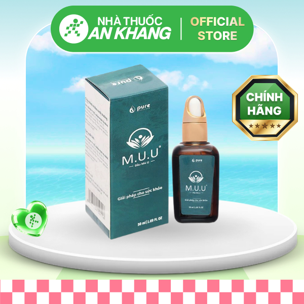 Dầu mù u M.U.U hỗ trợ làm lành vết bỏng, vết thương hở, côn trùng cắn chai 50ml [Nhà Thuốc An Khang - Chính Hãng 100%]