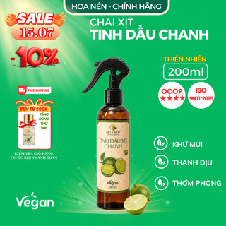 Chai xịt Tinh dầu Chanh - Hoa Nén - Hương thơm mát, khử mùi dịu nhẹ thư giãn - 200ml