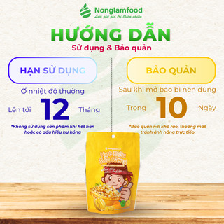 Hạt Điều Sầu Riêng NÔNG LÂM FOOD Béo Bùi Giòn Thơm Đậm Vị, Hạt Dinh Dưỡng, Đồ Ăn Vặt Túi 45g