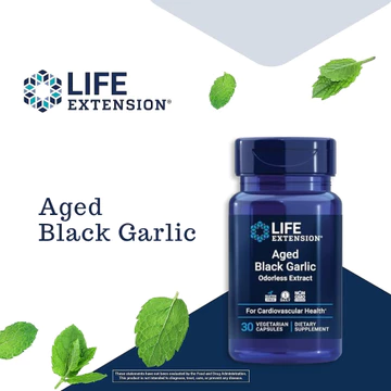 Life Extension Viên Nang Tỏi Đen 30 Viên, Không Mùi, Hỗ Trợ Sức Khỏe