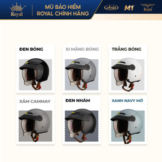 Mũ bảo hiểm xe máy 3/4 Royal M139 Lux có kính âm kèm lưỡi trai che nắng chính hãng tại NSX