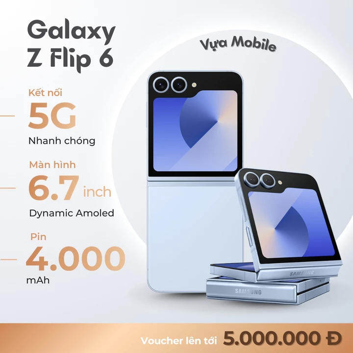Điện Thoại Samsung Galaxy Z Flip 6 5G - Like New 99%