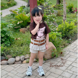 A33- [FORM ÔM ƯNG RỘNG TĂNG SIZE]-[tomnaukids] Áo thun cộc tay ép hình cho bé gái thun bozip cottsize từ 8-34Kg