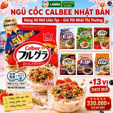 【13 Vị + Chính Hãng】Ngũ Cốc Calbee Nhật Bản Granola Mix Trái Cây Ăn Sáng Ăn Kiêng Healthy Hàng Mới