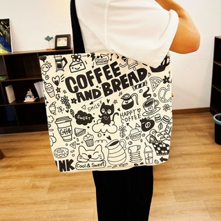 Túi Vải Canvas Trà Sữa nhỏ Túi Tote Đi Học Dạo Phố Dễ Thương MEILI STORE