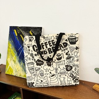 Túi Vải Canvas Trà Sữa nhỏ Túi Tote Đi Học Dạo Phố Dễ Thương MEILI STORE