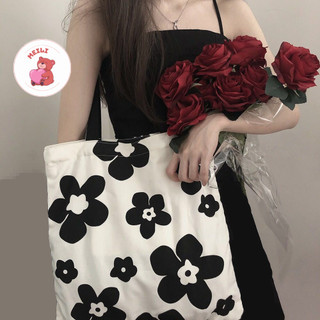 Túi Vải Canvas Lớn Túi Tote Đi Học Dạo Phố Dễ Thương MEILI STORE