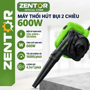 Máy thổi hút bụi cầm tay Zentor động cơ lõi đồng 600W 2 chế độ thổi và hút - Bảo hành 12 tháng - Lỗi 1 đổi 1