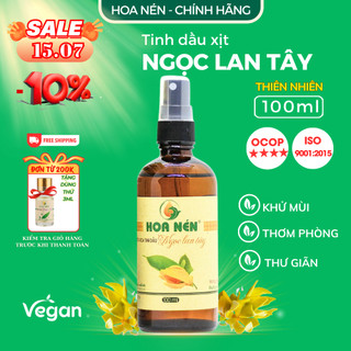 Chai Xịt Tinh dầu Ngọc Lan Tây 100ml - Hoa Nén - Xịt thơm phòng, ngủ ngon, thư giãn