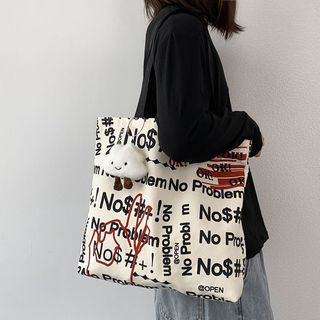 Túi Vải Canvas Problem Style Lớn Dạo Phố Xinh Xắn Kiểu Dáng Basic MEILI STORE