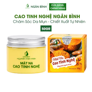 Mặt Nạ Cao Tinh Nghệ Ngân Bình 50gr - Dưỡng Da Mịn Màng, Sáng Khỏe, Hỗ Trợ Mờ Thâm Mụn Hiệu Quả