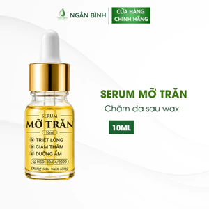 Serum Mỡ Trăn Nguyên Chất Ngân Bình 10ml Chính Hãng - Hỗ Trợ Chăm Sóc Da Sau Wax, Giảm Thâm