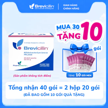 (COMBO SIÊU TIẾT KIỆM, KTĐ) Men vi sinh Brevicillin 20 tỷ lợi khuẩn hỗ trợ cân bằng hệ vi sinh đường ruột, CHÍNH HÃNG