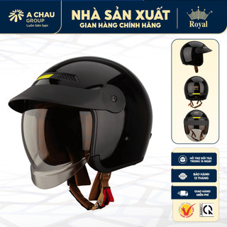 Mũ bảo hiểm xe máy 3/4 Royal M139 Lux có kính âm kèm lưỡi trai che nắng chính hãng tại NSX