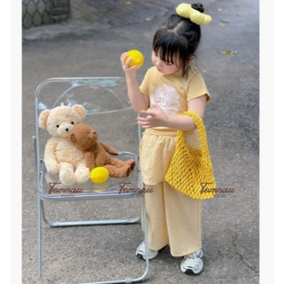 Q14-[tomnaukids] Quần suông carro cho bé gái size từ 9-36Kg