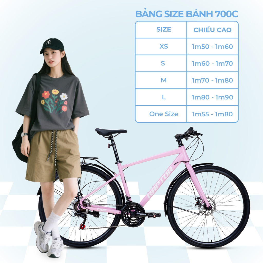 Xe Đạp Đường Phố TOURING RAPTOR T100 - BÁNH 700C | xedapvn | BigBuy360 - bigbuy360.vn